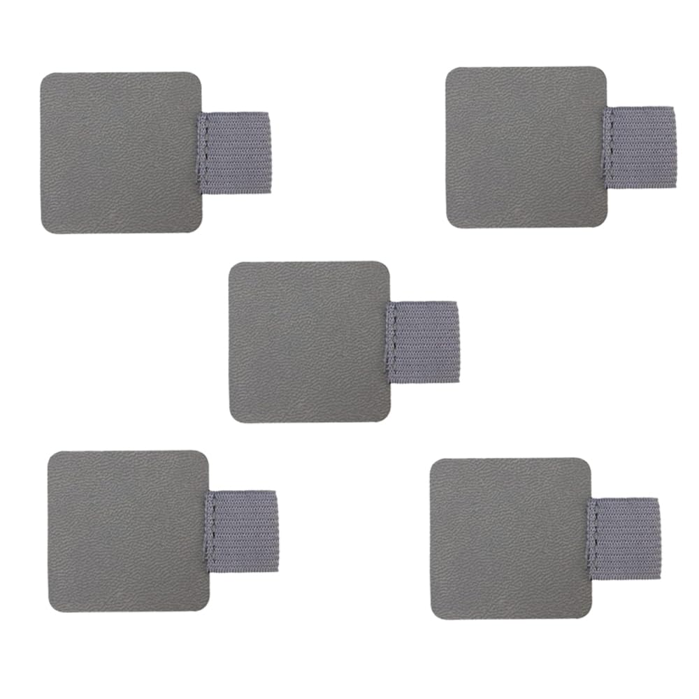 ペンループ 5個セット ペンホルダー 手帳用 弾力性ロスト紛失防止 タッチペンケース セットステッカータイプ ペンケース 手帳につけるペンホルダー ペンホルダー 貼るタイプ （グレー）