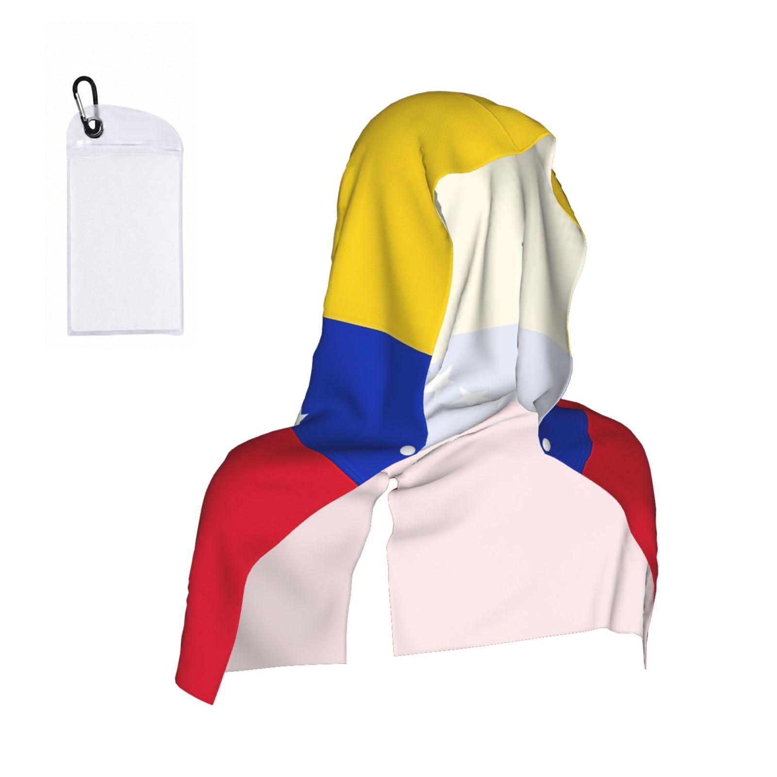 DUWAA Flag Of Venezuela Print Cooling Hooded Sports Towel, 30×60cm Quick Drying Summer Cool Head Wrap For Neck And Face