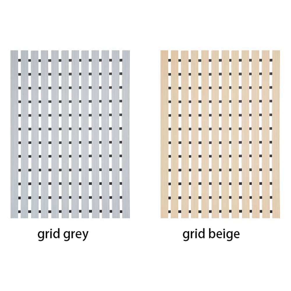 TPE-Duschmatte, umweltfreundliche, rutschfeste Badematte, doppelte rutschfeste Duschmatte mit schneller Entwässerung für das Badezimmer-Gray||61x61cm