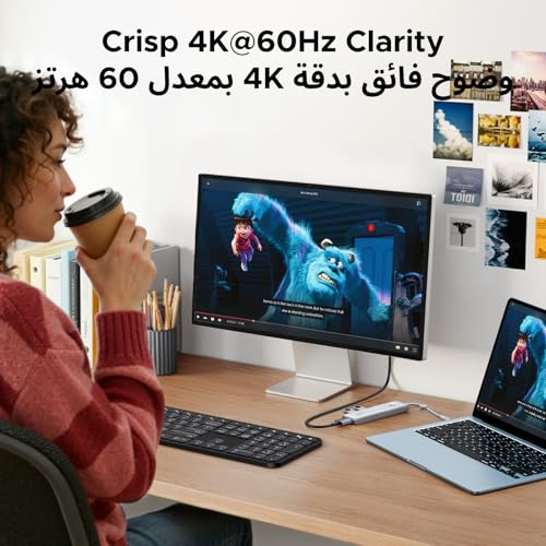 UGREEN 5-in-1 USB C Hub, HDMI 4K@60Hz, PD 100W, Type A C 3.2