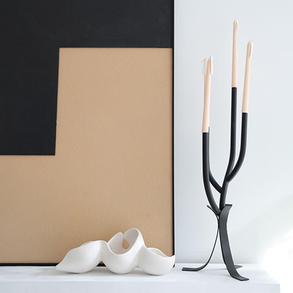 Candelabros Mesa de decoración del hogar metal con candelabro varios brazos