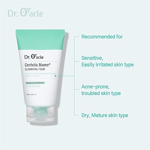 Miniatura 5 de CentellaBiome Espuma limpiadora  Limpiador facial diario, lavado facial espumoso para pieles sensibles, propensas al acné, irritadas, 4.06 onzas