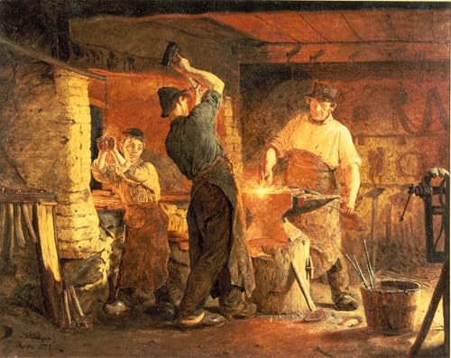 Peinture Décorative sur Toile La Forge de Krøyer impression haute définition