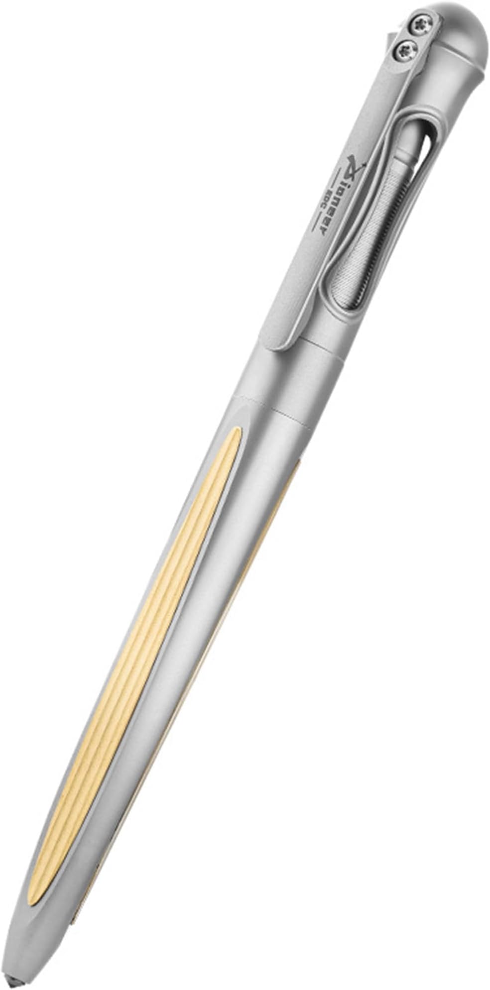 HamansTitanium Ballpoint Pen with Clip Compact Size EDC Tool Writing Pocket Pen for Business Office Daily Use