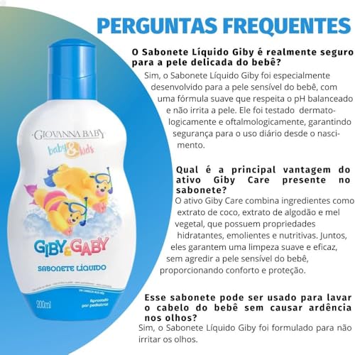 Giby Sabonete Líquido 200Ml Azul glide