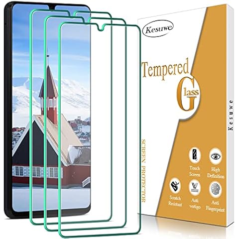 Kesuwe [3 Pack] Screen Protector for Samsung Galaxy A42 5G Tempered Glass, Anti Scratch, Anti Fingerprint, 9H Hardness, Bubble Free, Easy Installation Cover