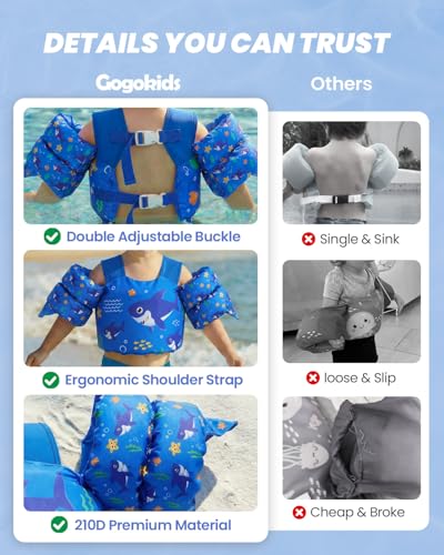 Image of Gogokids Puddle Float Jumper 24-66 Pounds, Toddler Swim Vest Kids Floaties