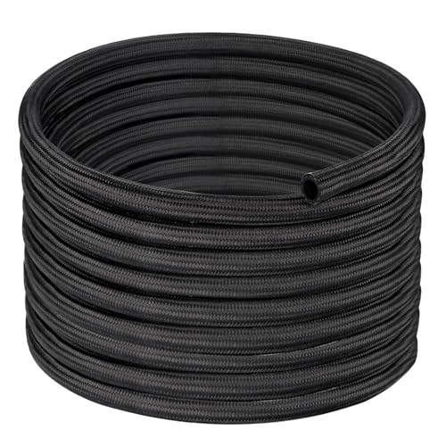 EVIL ENERGY 6AN Fuel Line, AN6 Braided Fuel Hose Nylon CPE 25FT Black