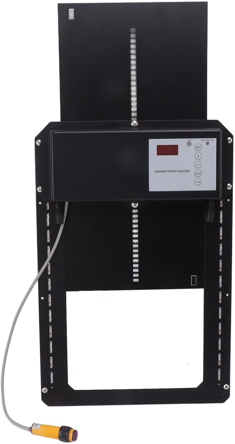 Automatic Chicken Coop Door, Poultry Aluminum Chicken Coops Doors with Infrared Anti Clamp