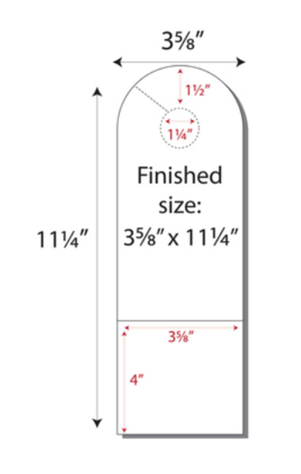 Print-Ready Arch Door Hanger (3-5/8