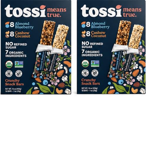 TOSI! Organic Snack Variety Pack, 1 oz Bars, 16-Pack (Pack of 2) – Gluten Free, Vegan, High Protein Nut Bars, Clean Ingredients, Non-GMO, OntheGoHealthy Snacks - image 3