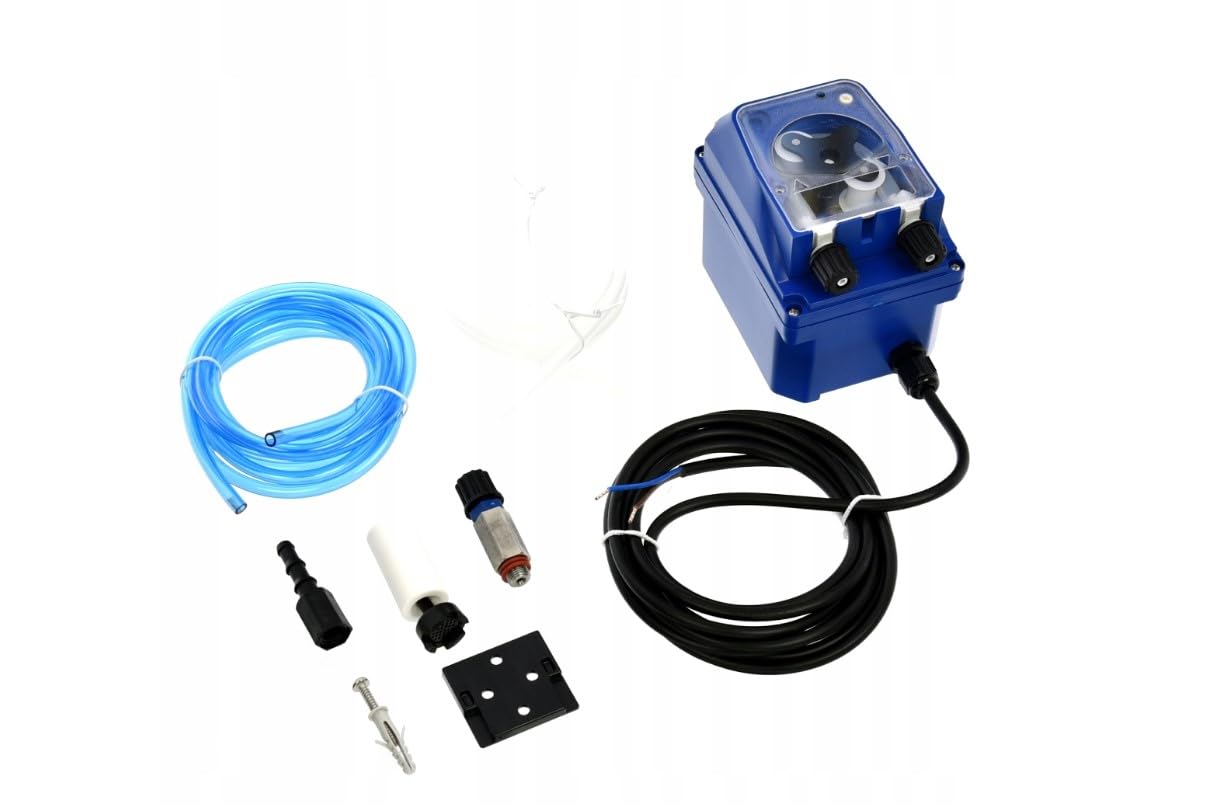 PER1 brillantante dosatore 0-0,7 l/h 230 V con set di collegamento - pompa peristaltica per macchine professionali - universale per gastronomia, hotel, grandi cucine e sistemi di lavaggio