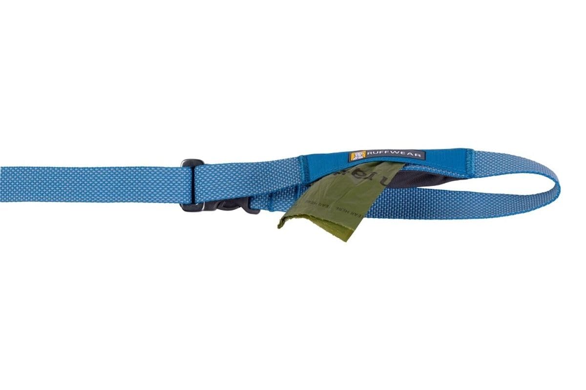 RUFFWEAR Correa para Perro Flagline, Correa Fuerte, Ligera y rápida, 2 en 1 de Mano o Cintura para Correr, Ajustable, Bolsillo de Almacenamiento y Clip de Bloqueo Seguro, Verde Salvia, Talla Única