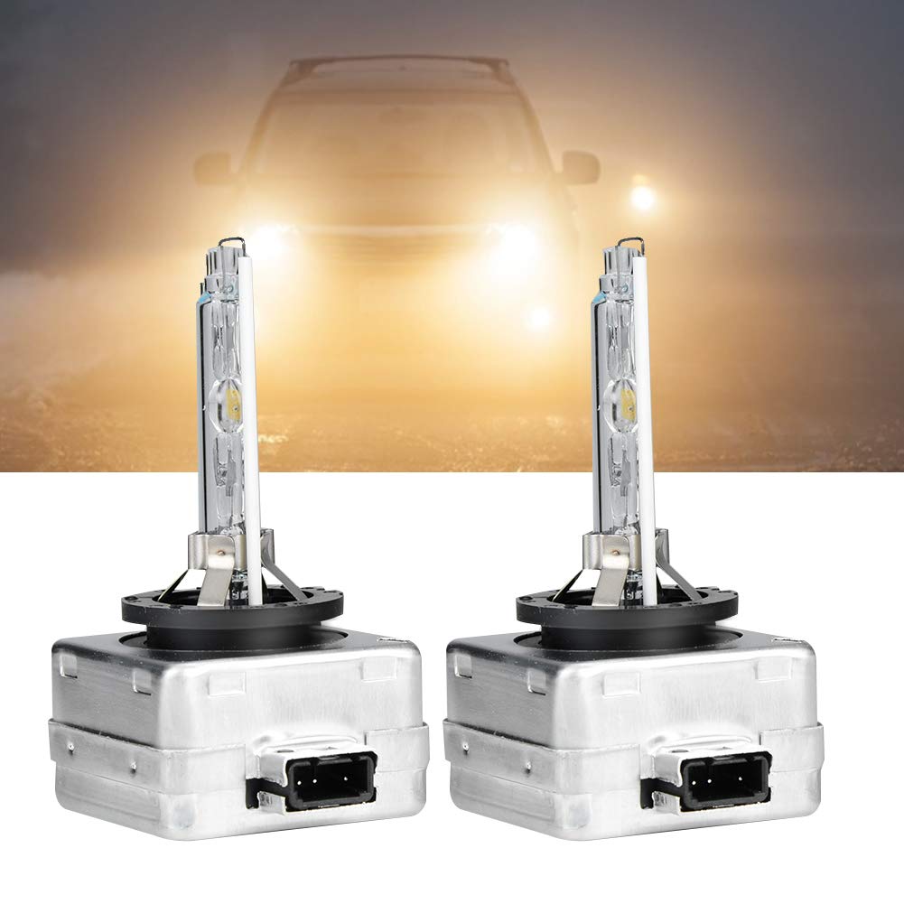 2PCS D3S 6000K 35W Lampe au Xénon avec Support en Fer pour Longue Durée de Vie Ultra luminosité Ampoules au Krypton et au Xénon Xénon Exemple, Besoin de Seulement 35W D'el