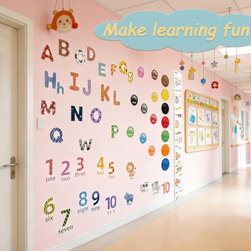 Calcomanías alfabeto y números para pared miniatura 4