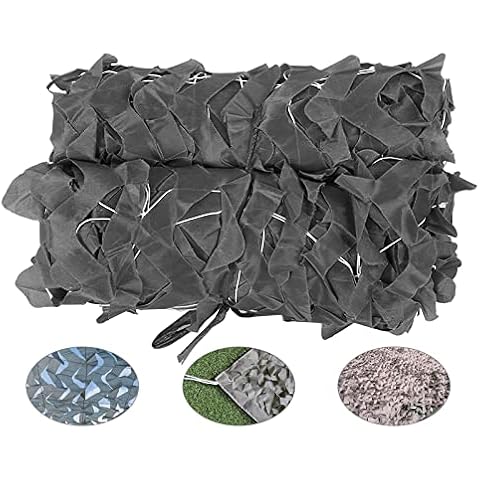 Camo Netting Grey,hunting Camouflage Net,reinforced Military Shade Net,camping,pergola,car,camouflage Protective Net,2/3/4/5/6/7/8m,anti-uv Netting,1.5x1m/4.9x3.3ft Cover