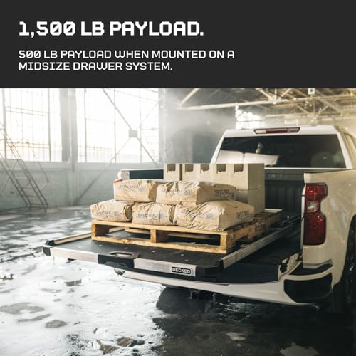 CargoGlide Truck Bed Slide – 1500 lb Capacity, 75% Extension – Heavy-Duty Pickup Cargo Slide for Easy Bed Access – Compatible with CargoGlide 1500/75% / 41\" W / 68\" L for Midsize - Long