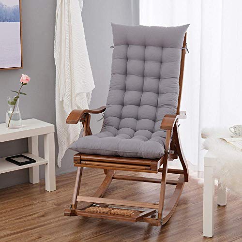 HANHAN High Back Chair Cushion Wooden Rocking Relaxer Pads Portable Thick Soft Summer Sun Lounger...