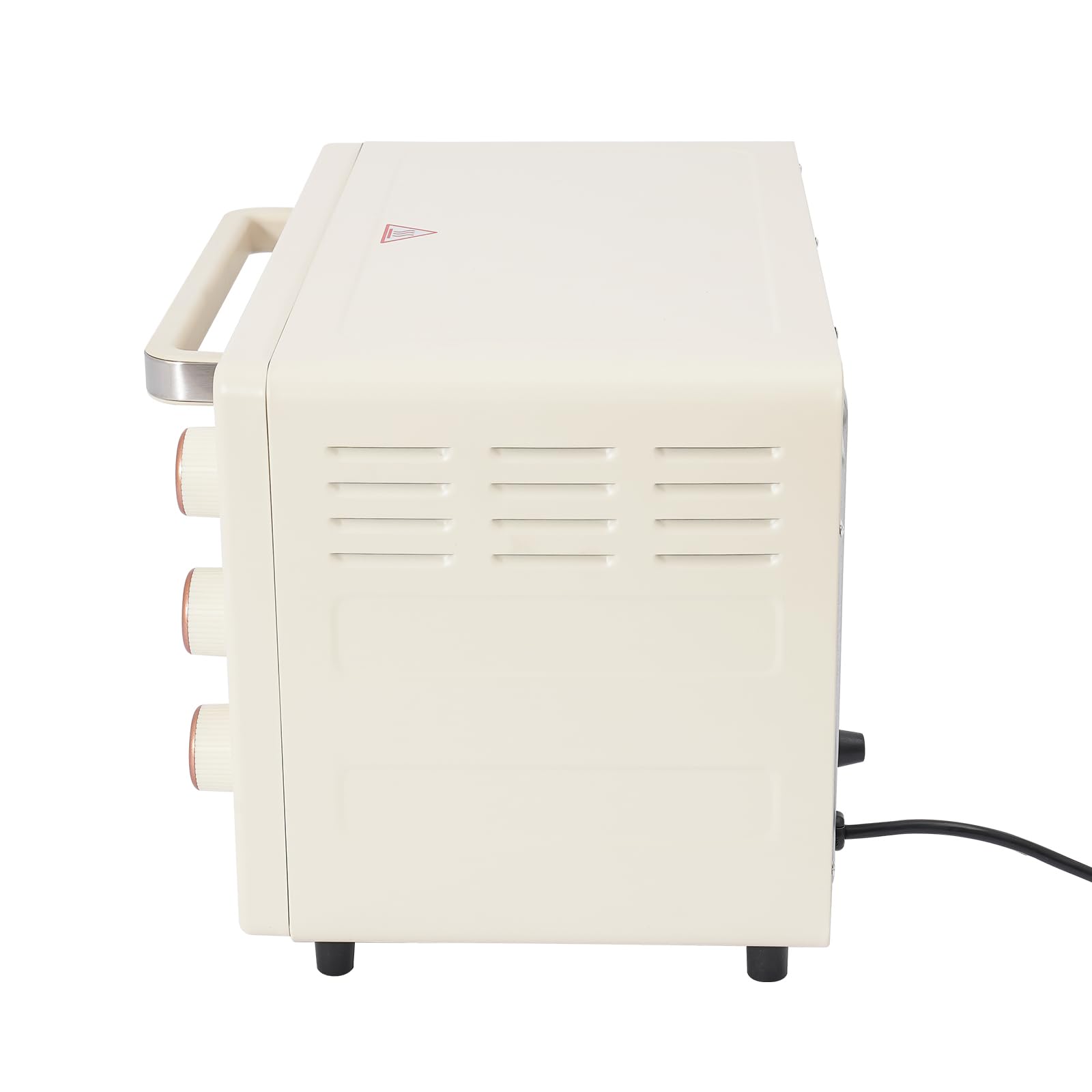 Mini four électrique, 22 l, avec 4 tubes chauffants, 1000 W, minuterie et réglage de la température, avec fenêtre, pour cuisine, chambre d'étudiant, blanc