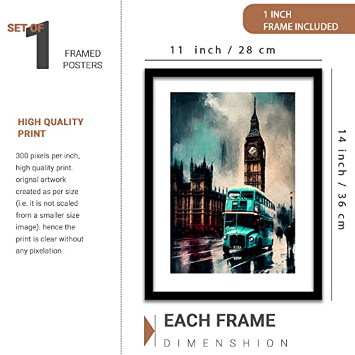 Image of kotart Paintings Modern Art Framed Wall Painting for Bedroom Living Room - Framed Wall Posters /Paintings with Frame - Painting for Wall Decoration - Gallery Wall Art Decor, Framed - Set of 5