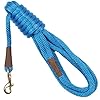 Mendota Pet Long Snap Leash Dog Training Lead Made in The USA Blue 12 in x 15 ft