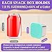 Qukaka Stainless Steel Snack Containers for Kids,7.2oz Easy Open Leak Proof Reusable Snack Box Container with Lids,Small Lunch Containers for Meal Prep,School,Picnic and Travel-3Pack