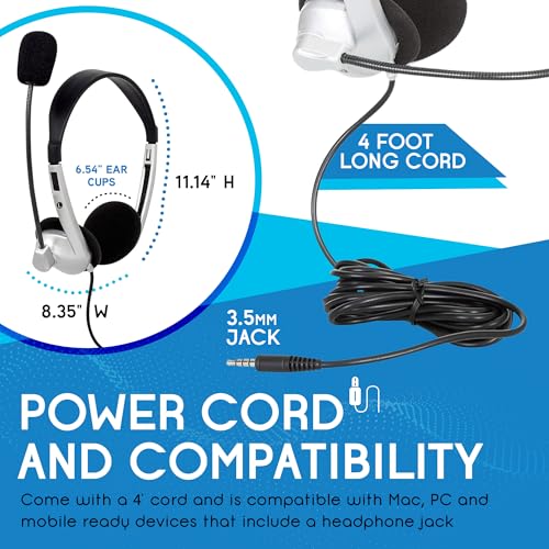 Image of Egghead EGG-IAG-1007TRSS-10-PK-SO Mobile-Ready Multimedia Headset, Black /Silver (Pack of 10)