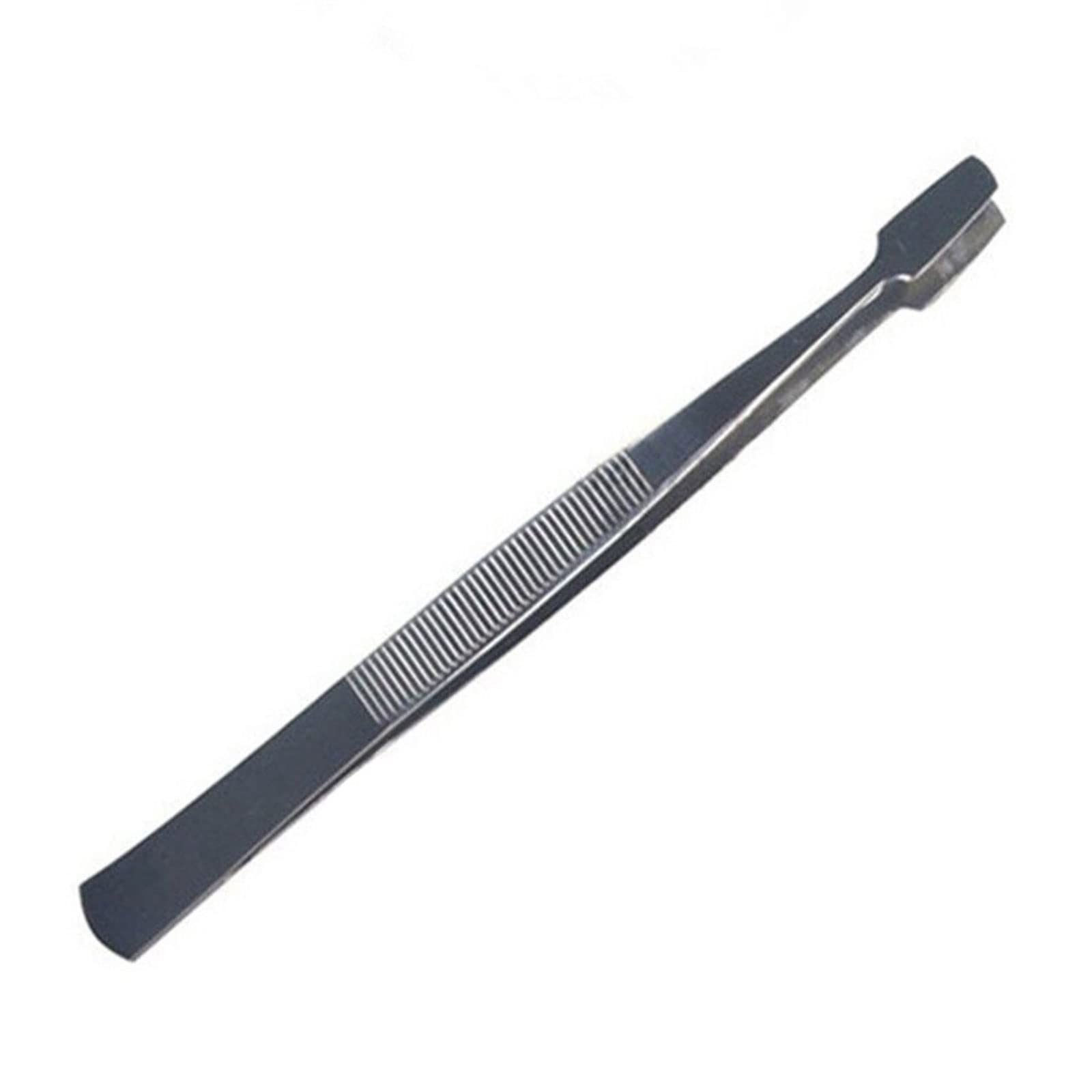 JINGYAN Pęsety Thin straight head stamp holder collecting tweezers false eyelash assistant wide clip grafting tool eyebrow