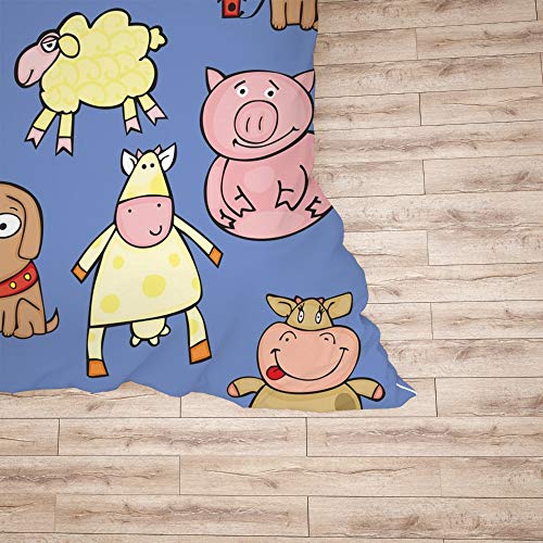 Parure de lit King Size facile d'entretien anti-plis grand lit motif animaux moderne