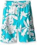 Kanu Surf Big Boys Voyage Swim Trunks Aqua 10/12