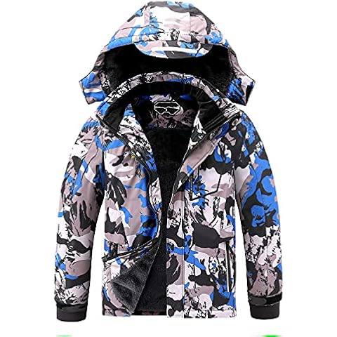 OHSNMAKSL Boys Waterproof Ski Jacket Cover