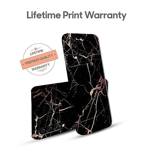 Image of COLORflow Back Cover Compatible with Samsung Galaxy A70 | Beautiful Black Golden Marble | Designer Printed Hard CASE Bumper Back Cover