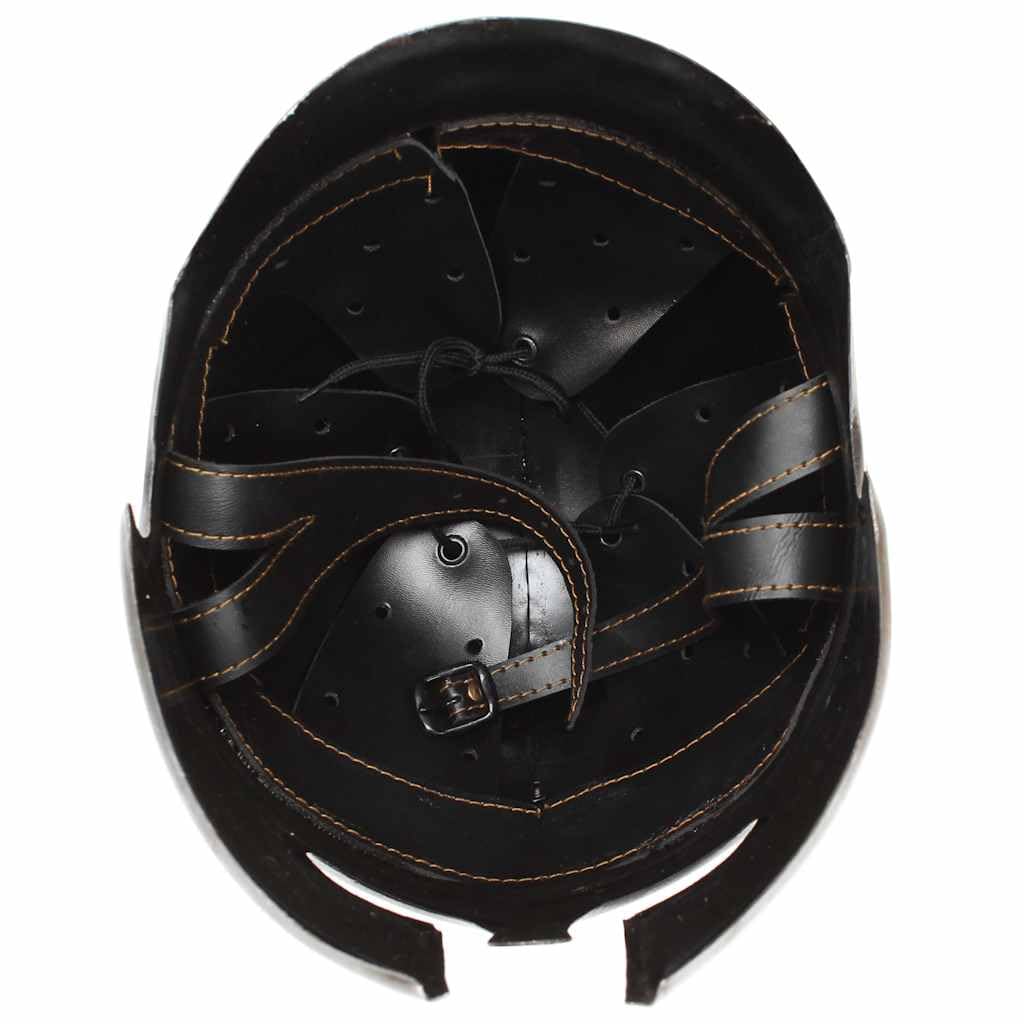 Casco de guerrero griego antiguo réplica para LARP Cosplay Histórico Recreación Acero Plata