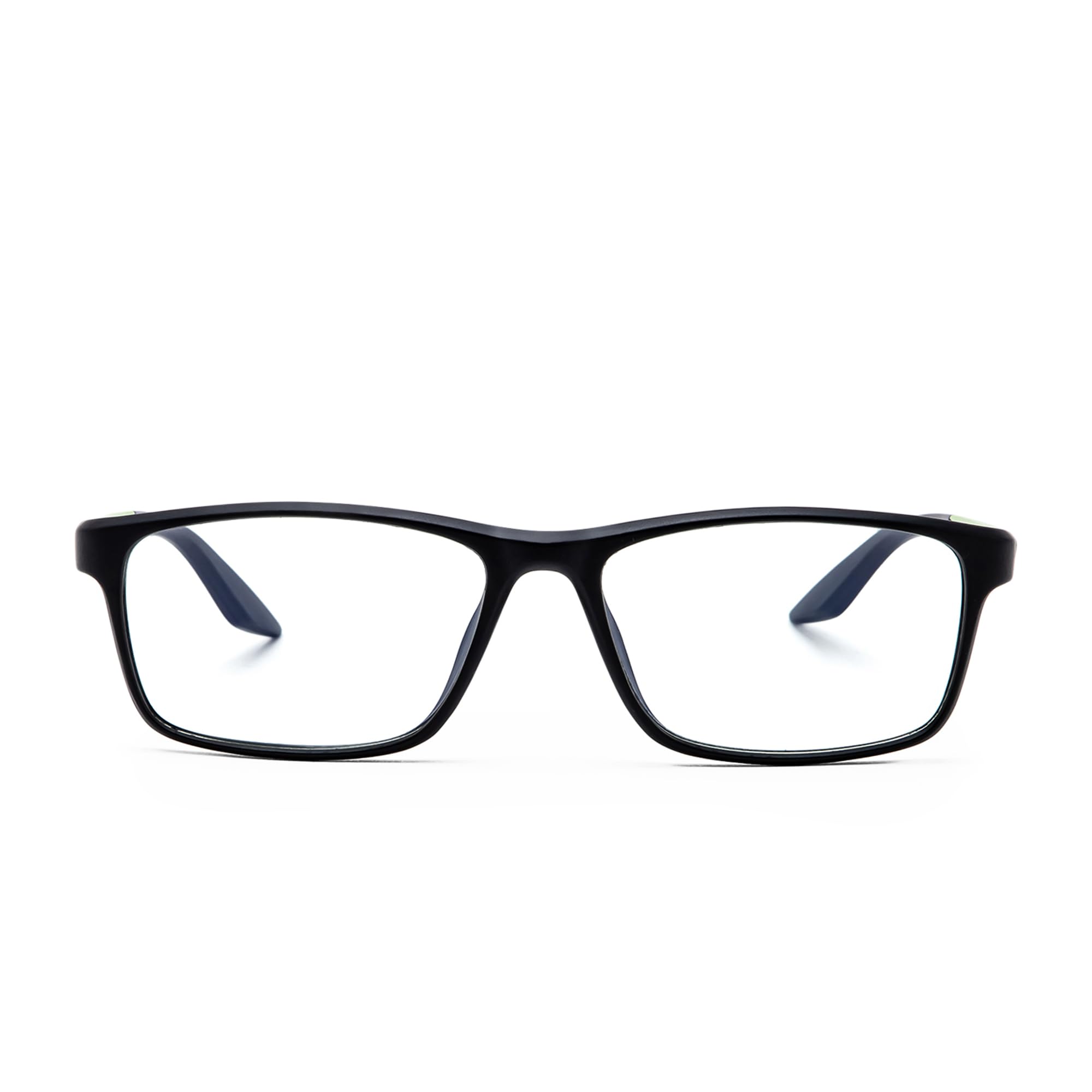 Intellilens Gafas de computadora Zero Power con corte azul | antirreflejos, ligeras y bloquean los rayos nocivos, especificaciones de protección UV, para hombres y mujeres, plateadas, cuadradas