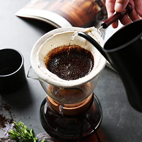 NOWON Manico per caffè Riutilizzabile Filtro in