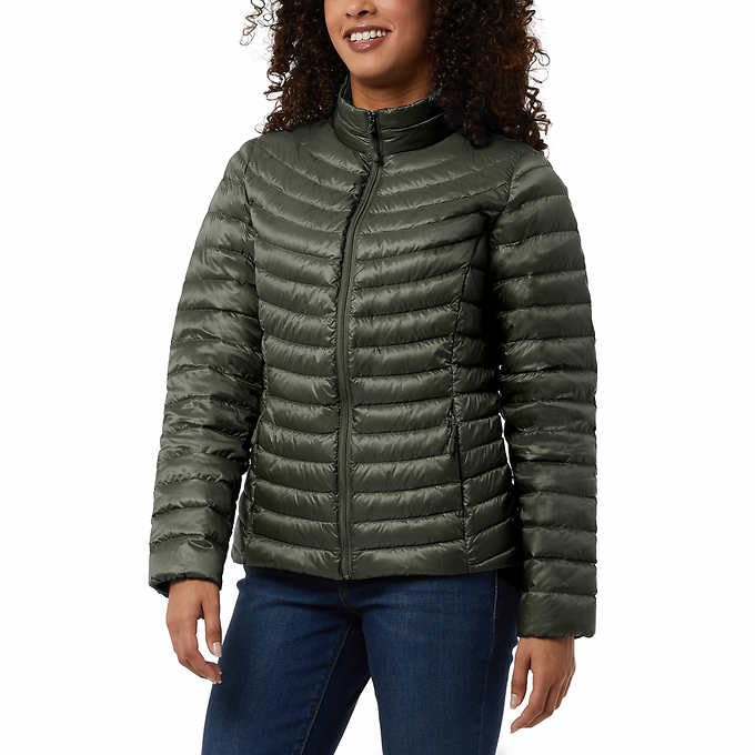 32 Degrees Womens Midweight Down Jacket (Green, M), Medium2