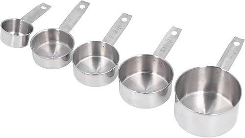 Las tazas de medición del metal conveniente de la escala del claro del acero inoxidable fijaron alta exactitud para la cocina, plateado