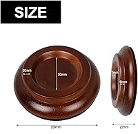 Vista 2 de Copas de piano para piano vertical de madera, protectores de suelo de patas de piano con protectores de piso de espuma antideslizante y antirruido