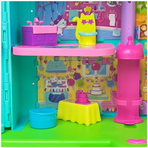LA CASA DE MUÑECAS DE GABBY - CASA FESTIVA CON SONIDOS, FIGURA GABBY'S DOLLHOUSE, 10 ACCESORIOS ARCOIRIS Y 2 CAJAS SORPRESA - 6071380 - Juguetes Niñas 3 Años + Regalo Niña 3 años + - imagen 4