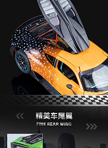 Image of Metal Pull Back Diecast Car 1:24 Big Mercedes Benz Amg One Pull Back Car Model With Sound Light Boys Gifts Toys For Kids?Pack Of 1?,Multicolor