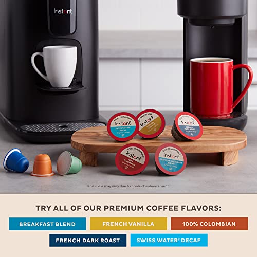 Instant Pot Compostable Coffee Pods, 30 Plant-Based Coffee Pods, From The Makers Of Instant Pot, Eco-Friendly, Usda Organic, Compatible With K-Cup Brewers, Breakfast Blend #TOP5
