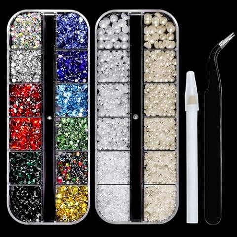 MYYKO Nail Art Rhinestones and Pearls Cover