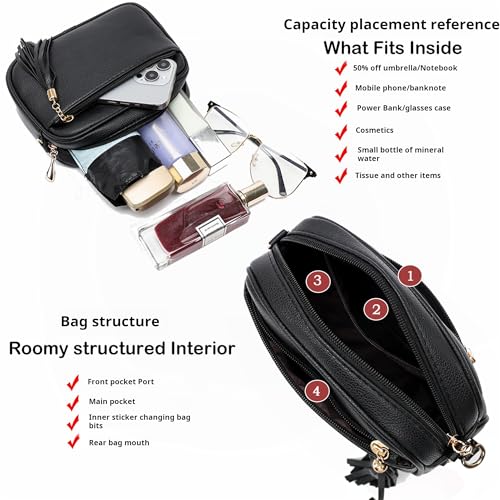 Crossbody Purses for Women Trendy,Vegan Leather Medium Crossbody Bag,Women's Crossbody Travel Purse Built in Wallet4