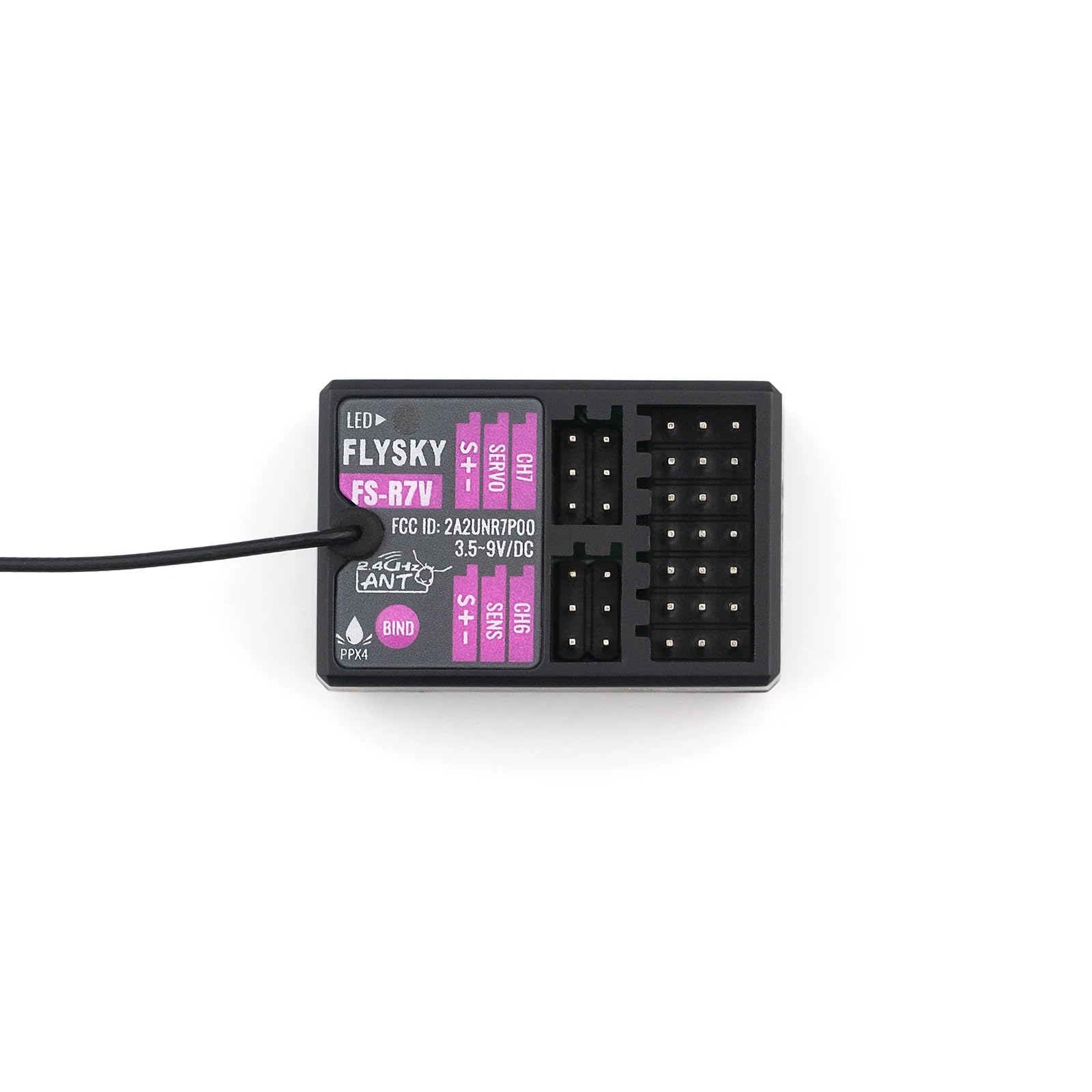 Xiangtat Flysky FS-R7V 7 Channel ANT Protocol Two-Way Built-in Gyroscope RC Receiver for FS-G7P Remote Control