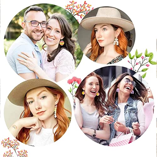 118 Pcs Polymer Clay Cutters Plastic Clay Cutters For Jewelry Making Earring Cutters Mold With Earring Cards, Earring Hooks For Jewelry Diy Craft #TOP4