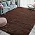 HOMORE Luxury Fluffy Area Rug Modern Shag Rugs for Bedroom Living Room, Super Soft and Comfy Carpet, Cute Carpets for Kids Nursery Girls Home, 3x5 Feet Chocolate Brown