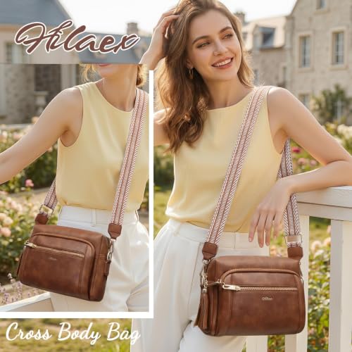 Image of Vegan Leather Crossbody Bags for Women Anti theft Purses and Handbag