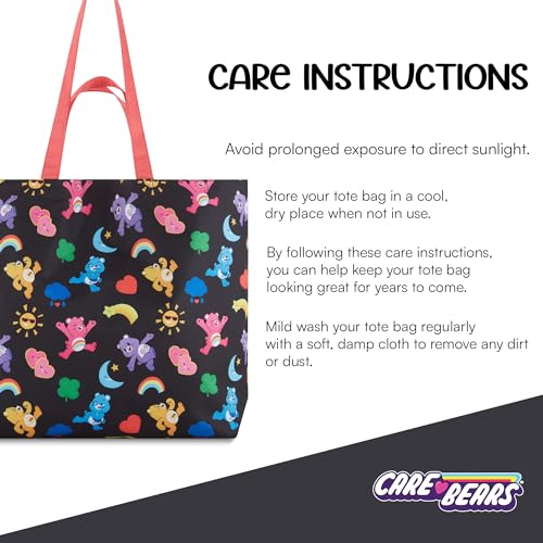 Care Bears Nylon Tote bag - Girls, Boys, Teens, Adults - All Over Print Single Handle Nylon Tote Handbag - Image 5