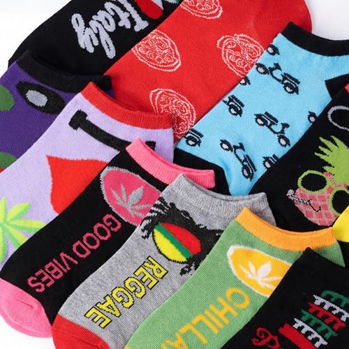 Image of Tipi Toe Women's 20 Pack Colorful Low Cut Socks - Lightweight, Breathable Design for All-Day Comfort Sizes 9-11 /10-13