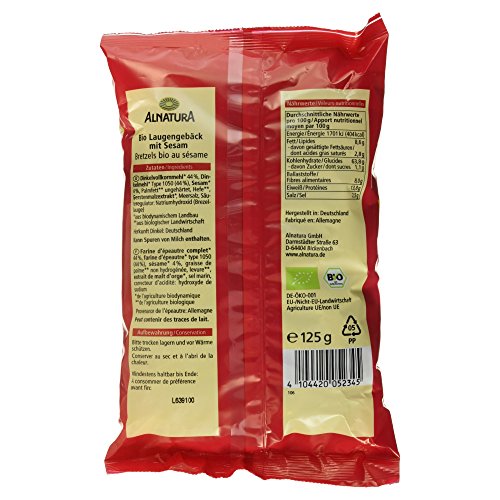 Alnatura Bio Dinkel-Brezel mit Sesam, 125g